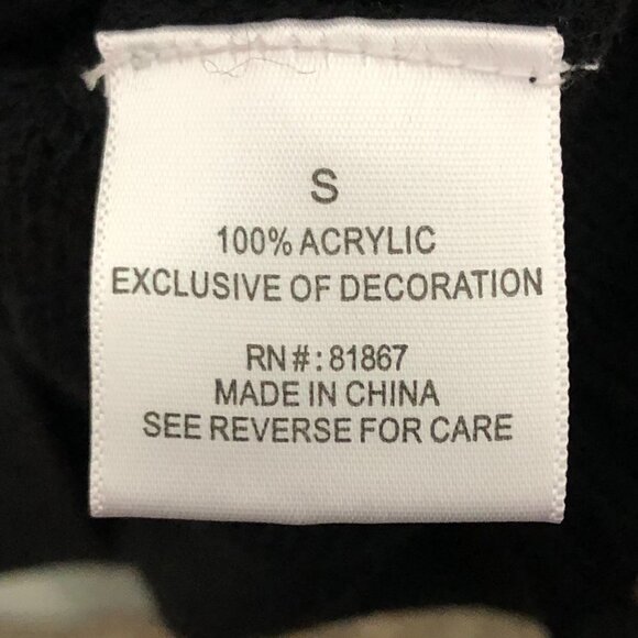 U.S POLO ASSN Jeweled Neck Sweater Dress - Y2K Witchy Goth - Picture 6 of 8